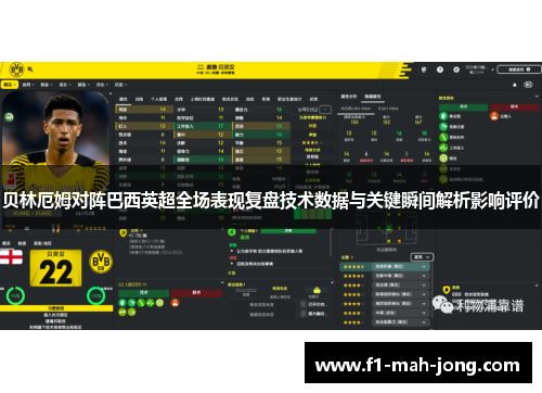 贝林厄姆对阵巴西英超全场表现复盘技术数据与关键瞬间解析影响评价 贝林厄姆对阵巴西英超全场表现复盘技术数据与关键瞬间解析影响评价